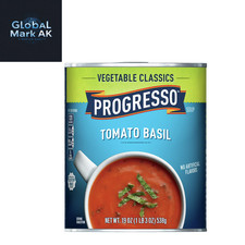Progresso Tomato Basil Soup, Vegetable Classics, 19 oz, 6 Pack, Gluten Free