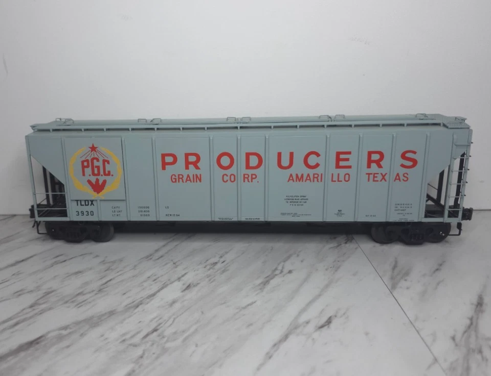 Atlas 6385 PS-4427 Low Side Covered Hopper O gauge 3-Rail Producer's Grain BOX - Image 3 of 4