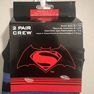 Hypnotic Hats Superman V Batman Socks: Dawn Of Justice