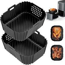 2PCS Silicone Air Fryer Liners for Ninja Double Stack XL SL400UK | Reusable