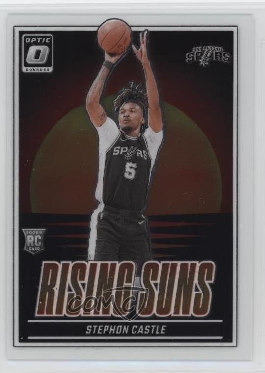 2024-25 Panini Donruss Optic Rising Suns Stephon Castle #6 Rookie RC v3r