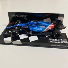 Minichamps Alpine A521 Fernando Alonso 1/43 F1 2021 Hungary GP Model Car