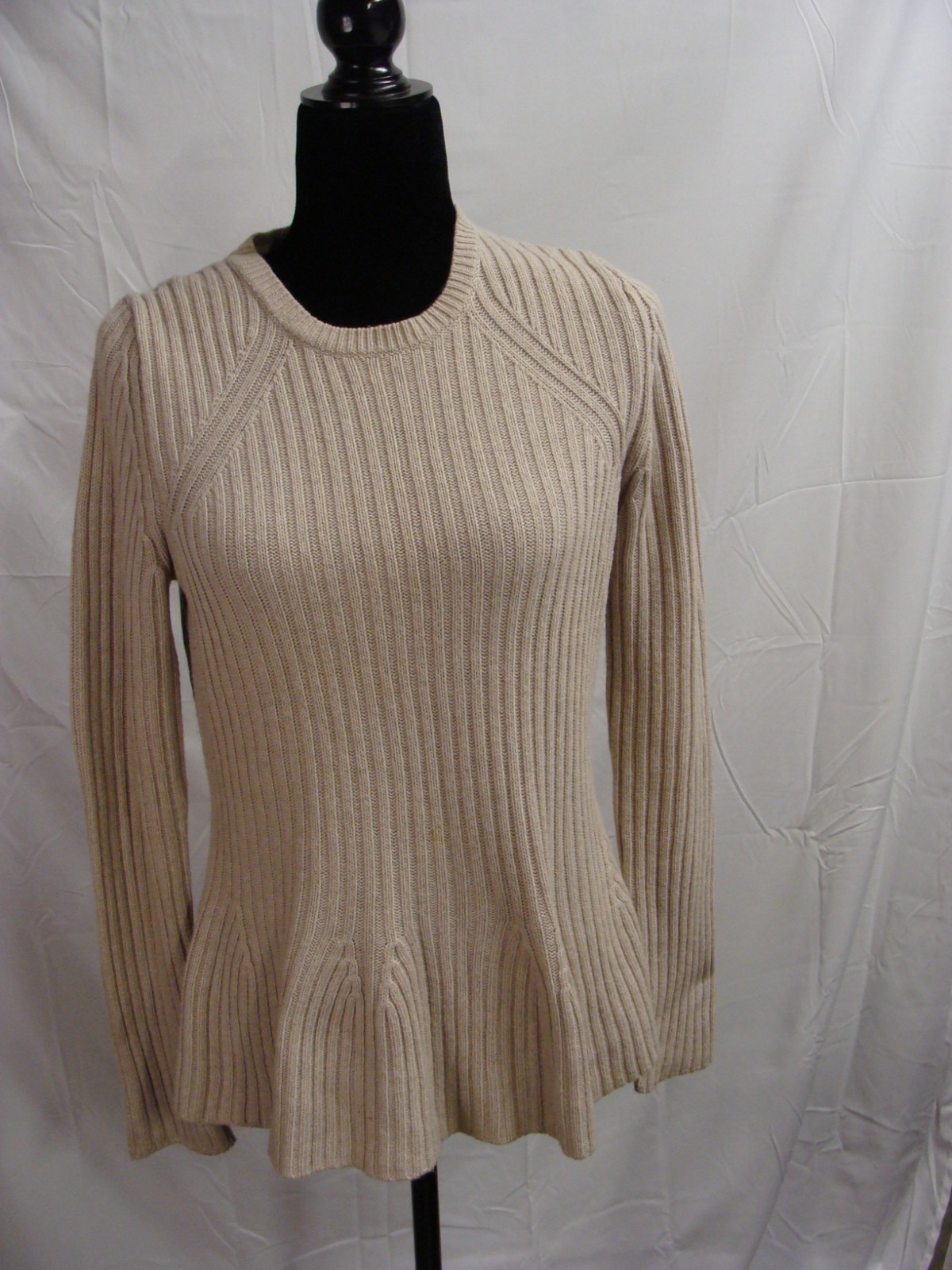 Banana Republic With Fine Italian Yarn By Filpucci Women's Sweater Size M Beige
