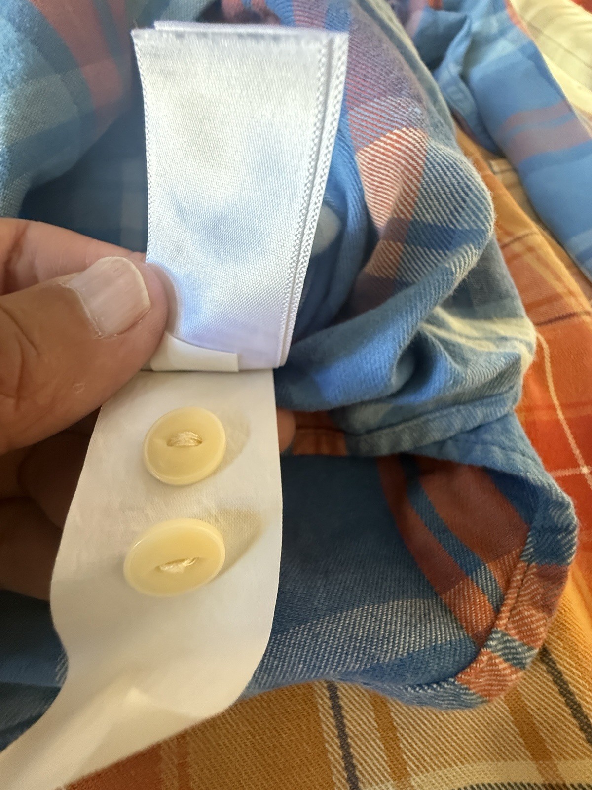 EUC 2 Pendleton 100% Cotton MULTICOLOR PLAID WORK… - image 9