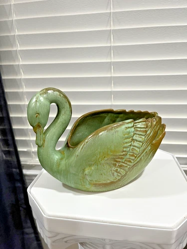 Frankoma Pottery ADA CLAY EARLY SWAN Planter 229