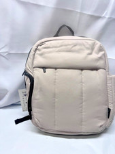 Baby Brezza Quilted Puffer Backpack Diaper Bag - Taupe New