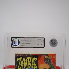 NES Nintendo ZOMBIE NATION - GRADED 9.0 A & 85! NEW & Factory Sealed +H-Seam!