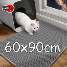 Cat Litter Mat 60x90cm Double Layer Waterproof Non-Slip Pet Litter Box Pad