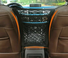 Layer Elastic Net Pocket Bag Between Car Seat Organizer Storage Mesh Holder NEW