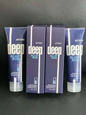 2 PACK DoTERRA Deep Blue doterra Rub Body Cream - 4 oz