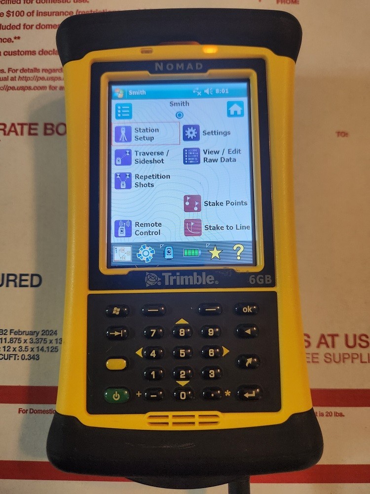 TRIMBLE TDS NOMAD 6 GB DATA COLLECTOR SURVEY PRO 6.1 TOPCON NIKON