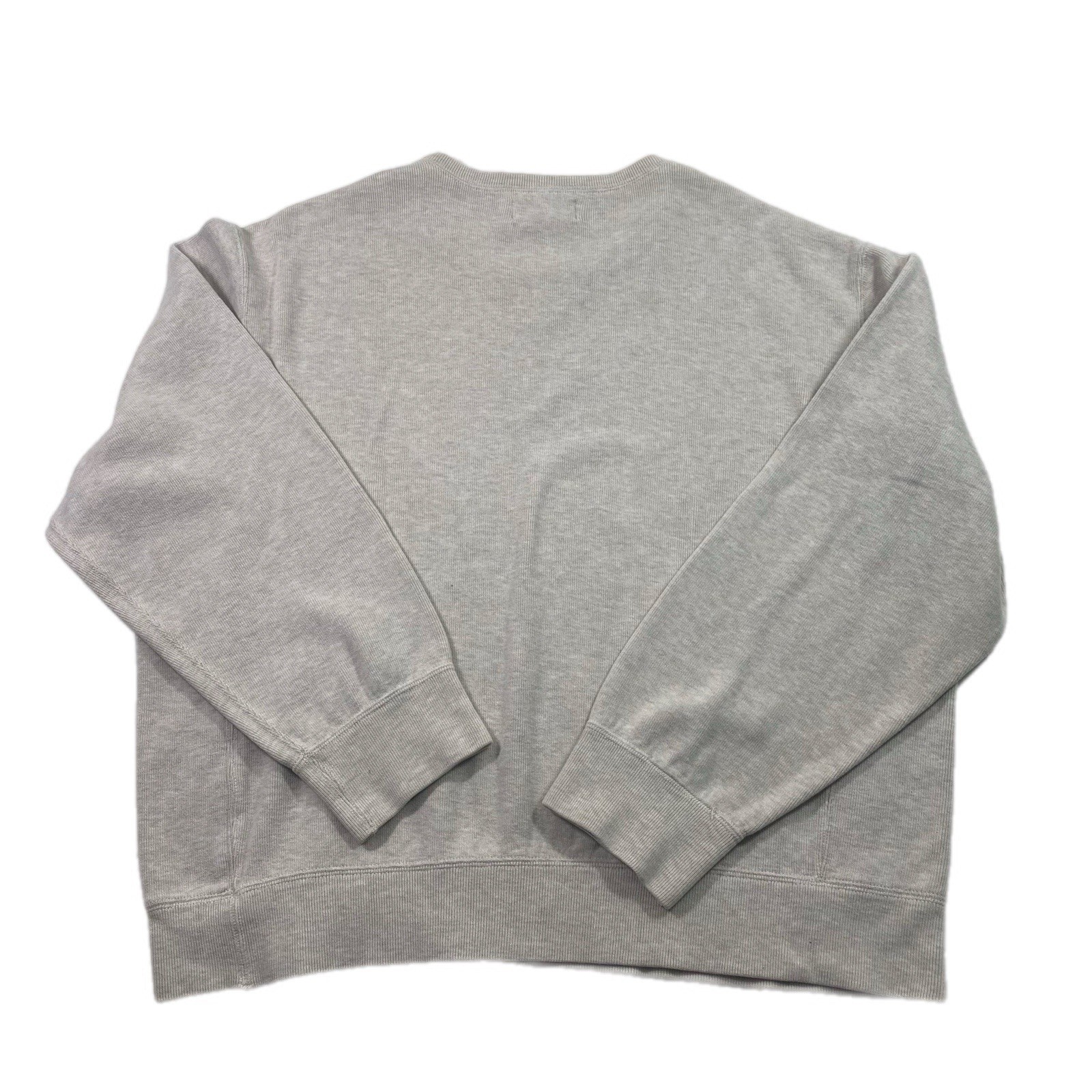 Polo Ralph Lauren Vintage Adulto XL Grigio Felpa Girocollo Y2K Anni 90 Pony Cotone