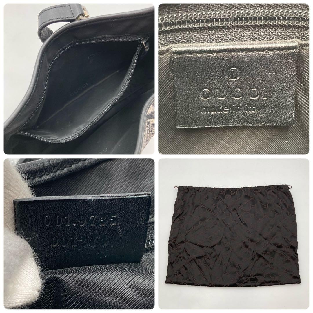 GUCCI One Shoulder Bag Jackie Python Leather Blac… - image 9