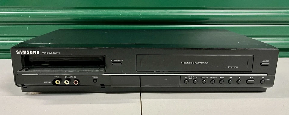 Samsung DVD-V6700 DVD VCR Combo Reproductor Grabadora 4 Cabezales Hi-Fi Estéreo Probado LEER Foto 3 de 3