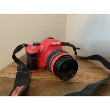 PENTAX K-x 12.4MP Digital Camera Red w/ AL 18-55mm Lens Working