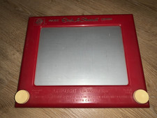 Vintage Mid Century Etch a Sketch Magic Screen Glass 505 Plastic Made in USA