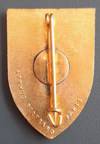 SAVOIE 1950s insigne ancien SKI MONTAGNE émail Arthus Bertrand ORIGINAL BADGE - Picture 2 of 2