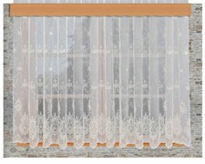 Edler Florentiner-Store Celia Ecru mit hochwertiger Florentiner Tüllstickerei