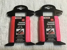 Tool Bench Hardware PARACORD PINK 1/8in x 25 ft New  2 packs