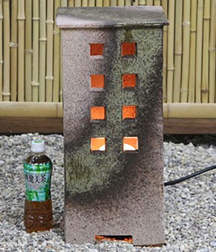 JAPANESE SHIGARAKI LANTERN Shigaraki-yaki garden lamp Ornament waterproof 3.8m - Picture 2 of 4