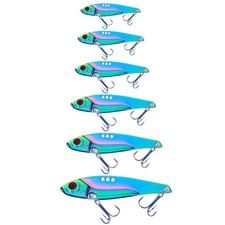 20PCS Bulk 3D Eyes Fishing Lure Metal Bait Crankbait VIB Blade Saltwater Tackle