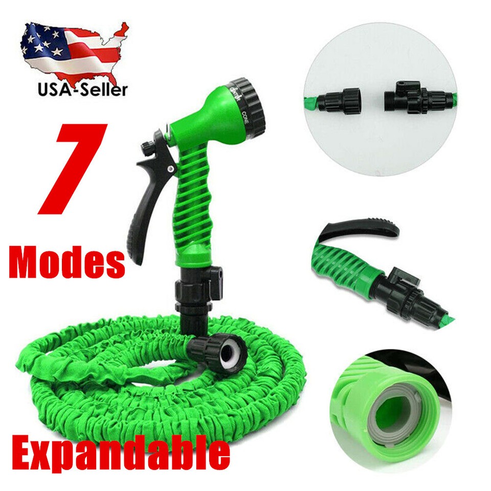150 Feet 100 FT Expandable Flexible Garden Water Hose with Spray Nozzle