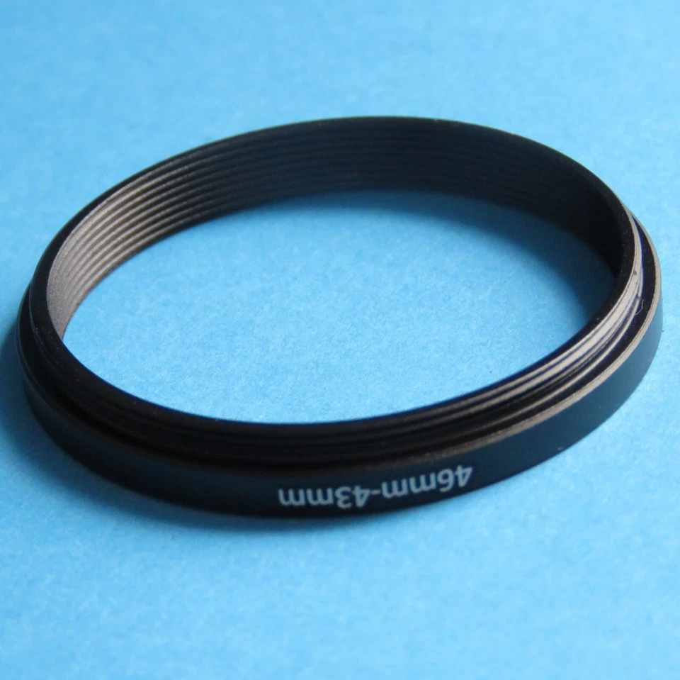 46mm to 43mm Stepping Step Down Ring Camera Lens Filter Adapter Ring 46-43mm - Image 2 of 2