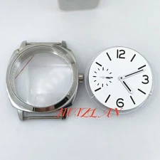 42 mm watch  parts case with dial and hands luminous fit movement st36