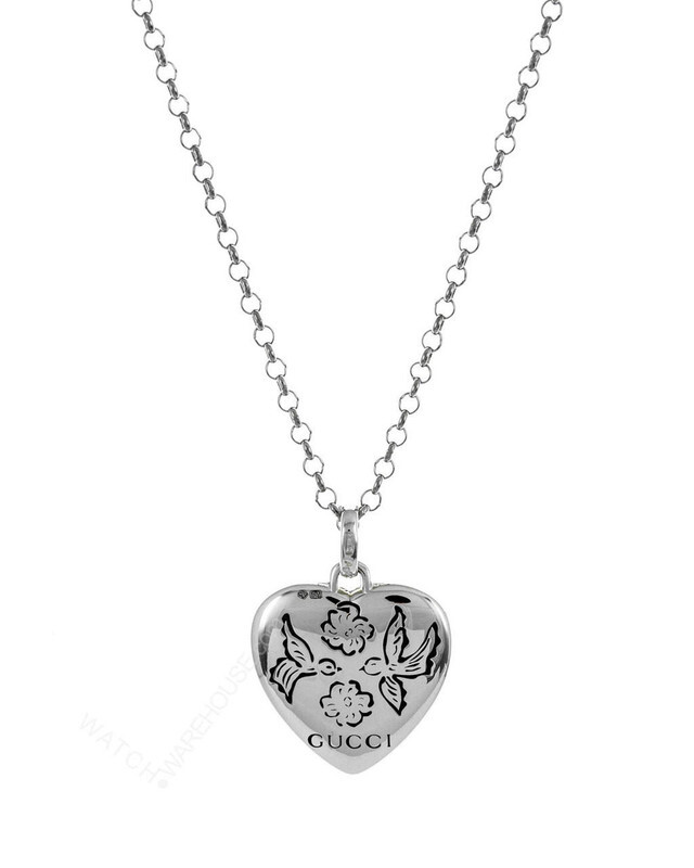 【最安値】GUCCI Blind for Love ハートネックレス Gucci Blind For Love Heart SS Necklace YBB455542001