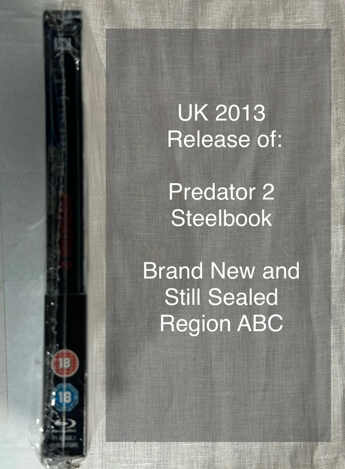 Predator 2 Blu-ray Steelbook UK Release - Brand New Sealed - Image 3 of 3