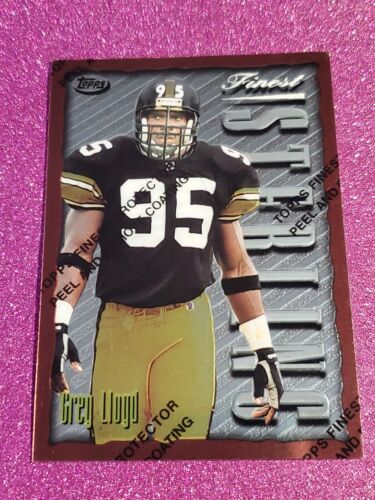 1996 Topps Finest Greg Lloyd #120 Steelers de Pittsburgh  - Photo 1/2