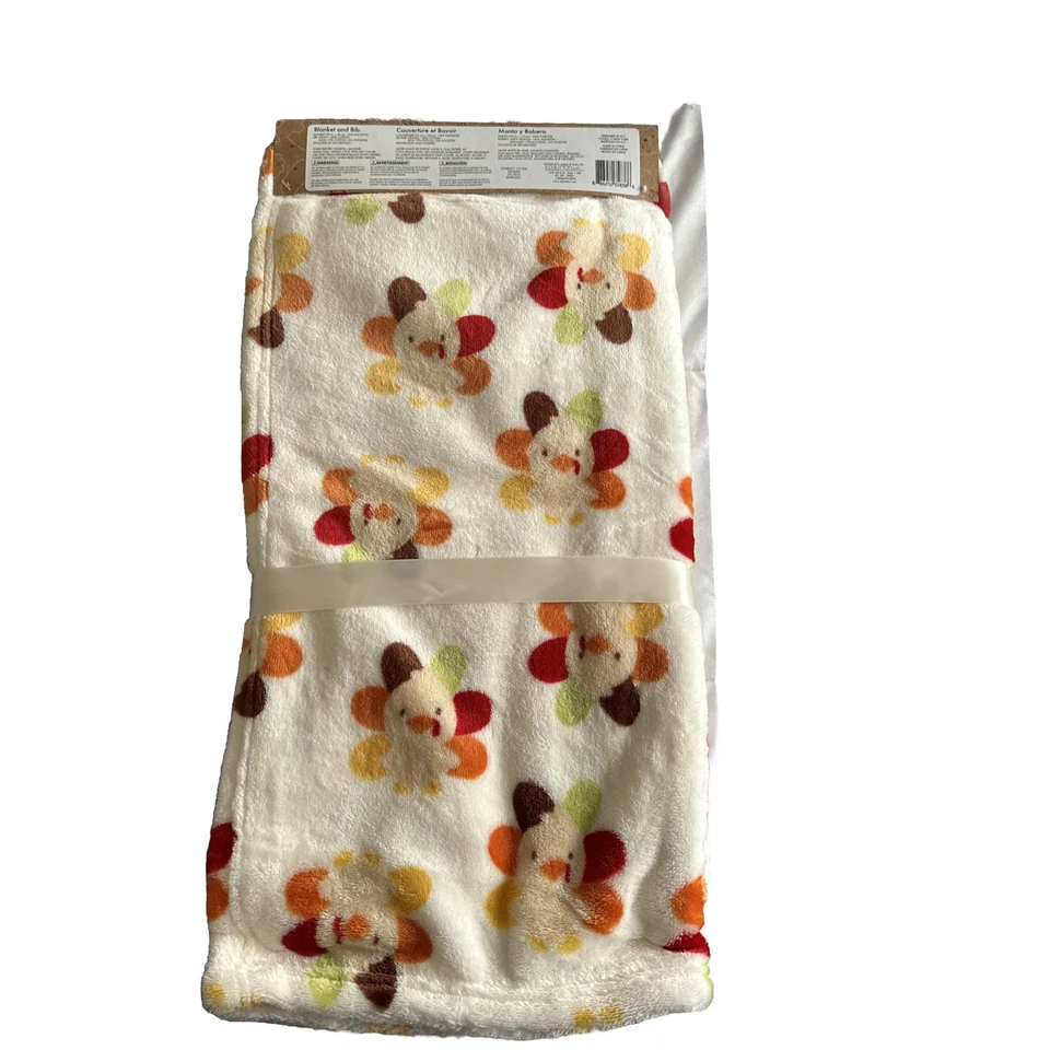 Baby Essentials My First Gobble Juego de Manta y Babero Primer Día de Acción de Gracias Foto 2 de 2