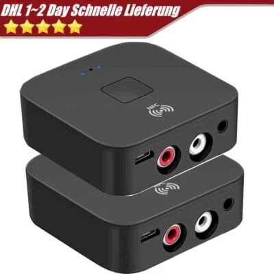 RACRDO NFC Bluetooth 5.0 Empfänger 3.5mm AUX Cinch Buchse Hifi Wireless Audio Adapter B
