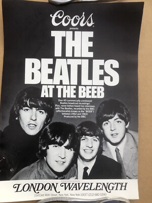 Coors Presents The Beatles at the Beeb Poster London Wavelength | eBay
