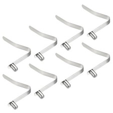 8Pcs 9.5x6mm Kayak Paddle Snaps, Solid Button Single Pin Lock Tube Spring Clips