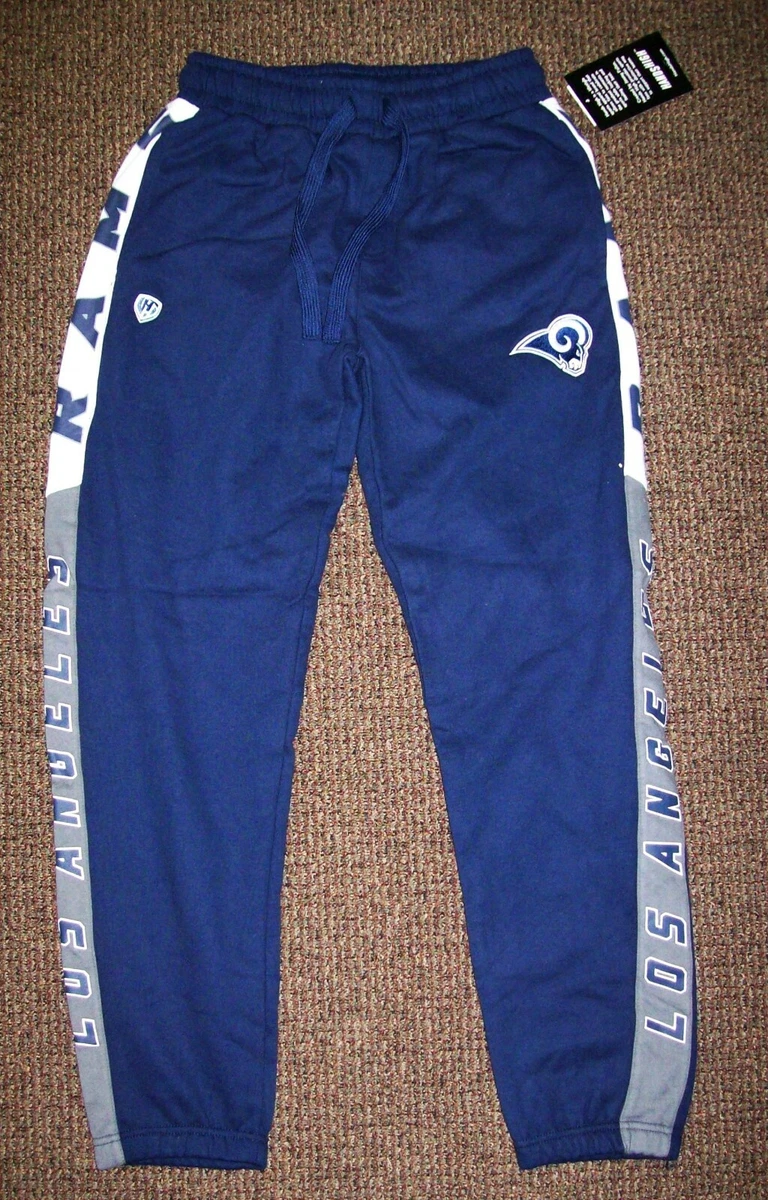 LOS ANGELES RAMS Sweat Pants THICK with sewn RAMS Logo BLUE SMALL XL