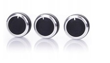 3x Alu Chrom Drehregler Drehknopf Heizung fü...