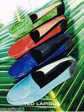 PUBLICITE ADVERTISING 065  1997  TED LAPIDUS  collection chaussures mocassins