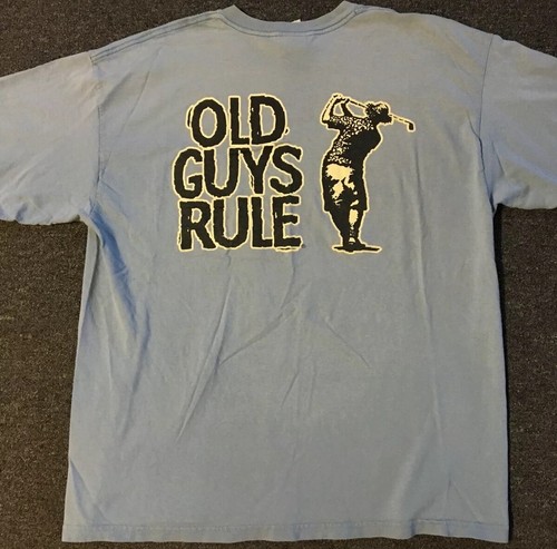 Vtg Old Guys Rule Golfing Shirt XL Golf 