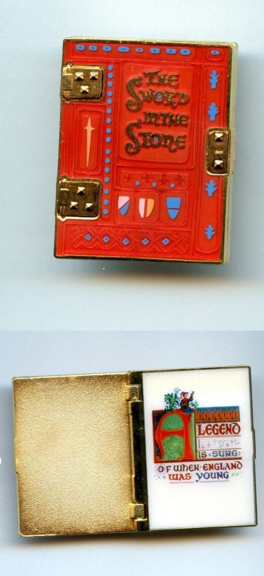 Disney Catalog Storybook Series #3 The Sword and the Stone Hinged Book Pin