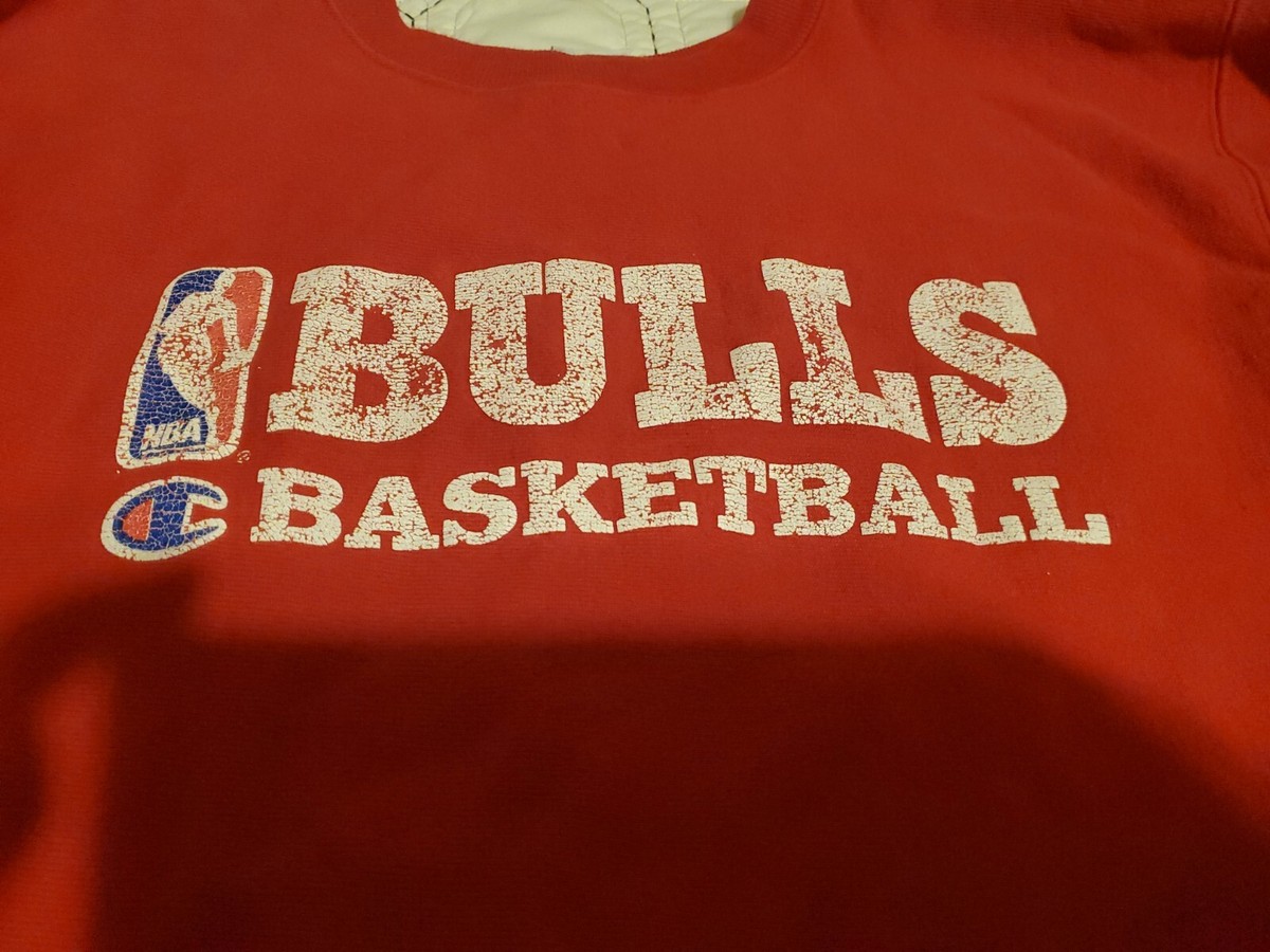 トップス 90s Champion Reverseweve Chicago Bulls Vintage Champion Chicago Bulls Practice Jersey Sz Large 90s