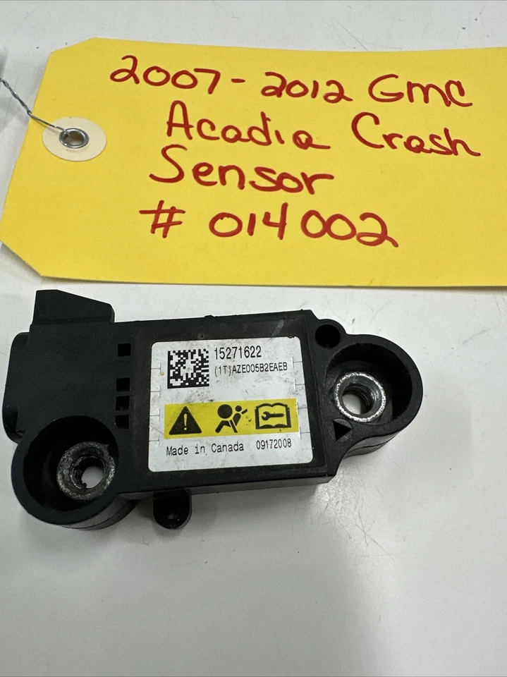 2007-2012 GMC ACADIA FRONT IMPACT CRASH SENSOR OEM # 1527162, TAG # 014002 - Изображение 2 из 4