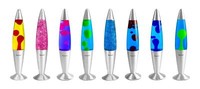 Retro Lava Lamp 16” Peaceful Motion Wax Liquid Relaxation Light 15 Colours