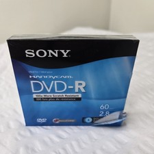 2 Pack Sony Handycam Dvd-R Sealed 60min 2.8GB Double Sided Double Faced Disc