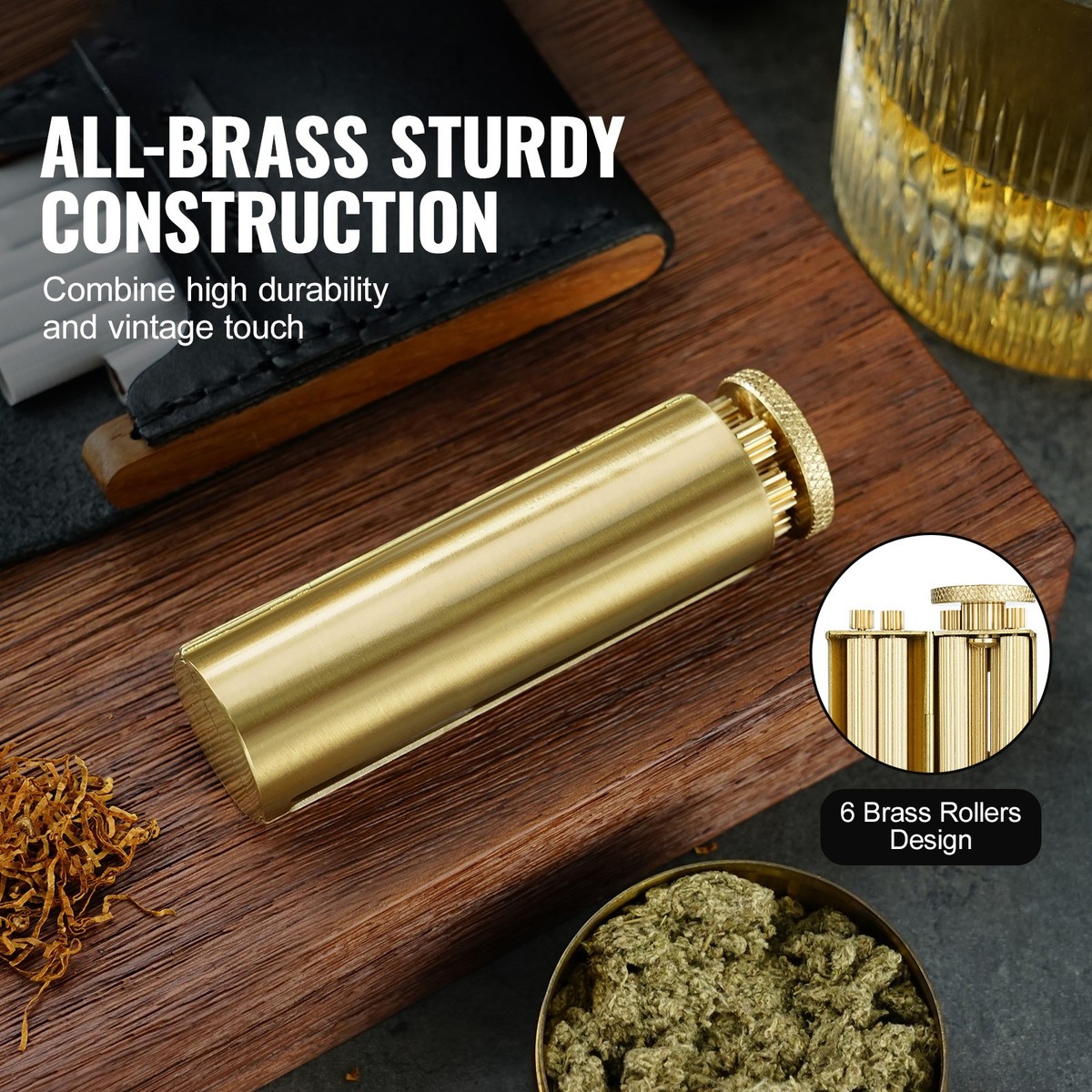 brass cigarette roller for sale Solid Rolling Machine Vintage Brass Rolling Machine For