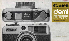 Canon DEMI EE17 Camera User Owner Instruction Manual