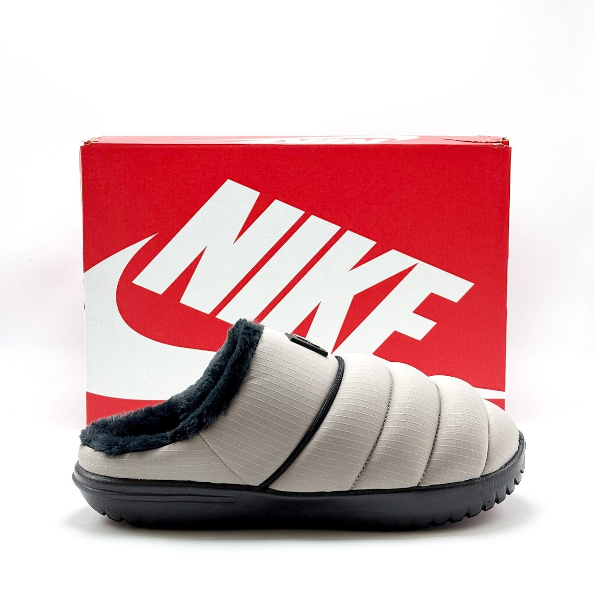 Nike Burrow SE NA College Grey/Soft Pearl Lined Slippers Size 8M (IM7418-003) NIKE BURROW SE – Bodega main image 4
