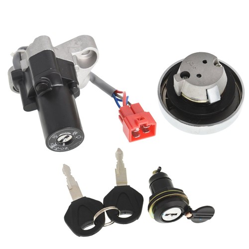 For Yamaha V-STAR 650 1100 1999-2016 Ignition Switch Fuel Cap Seat Lock Keys US - Bild 3 von 16