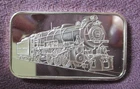 Cambria Coins PA. Horseshoe Curve Steam Train  1 Troy Oz. .999 Fine Silver Bar