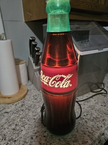Coca-Cola 16" Light-Up Bottle Cap Sign Vintage TGBWC Original Telesign